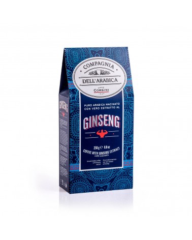 EN RUPTURE DU STOCK    |  CAFÉ MOULU | GINSENG | 100% ARABICA | 250 gr.