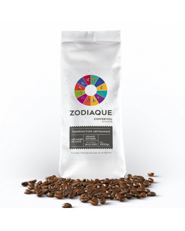 ZODIAQUE MÉLANGE DE CAFÉ GRAINS ENTIERS  1Kg